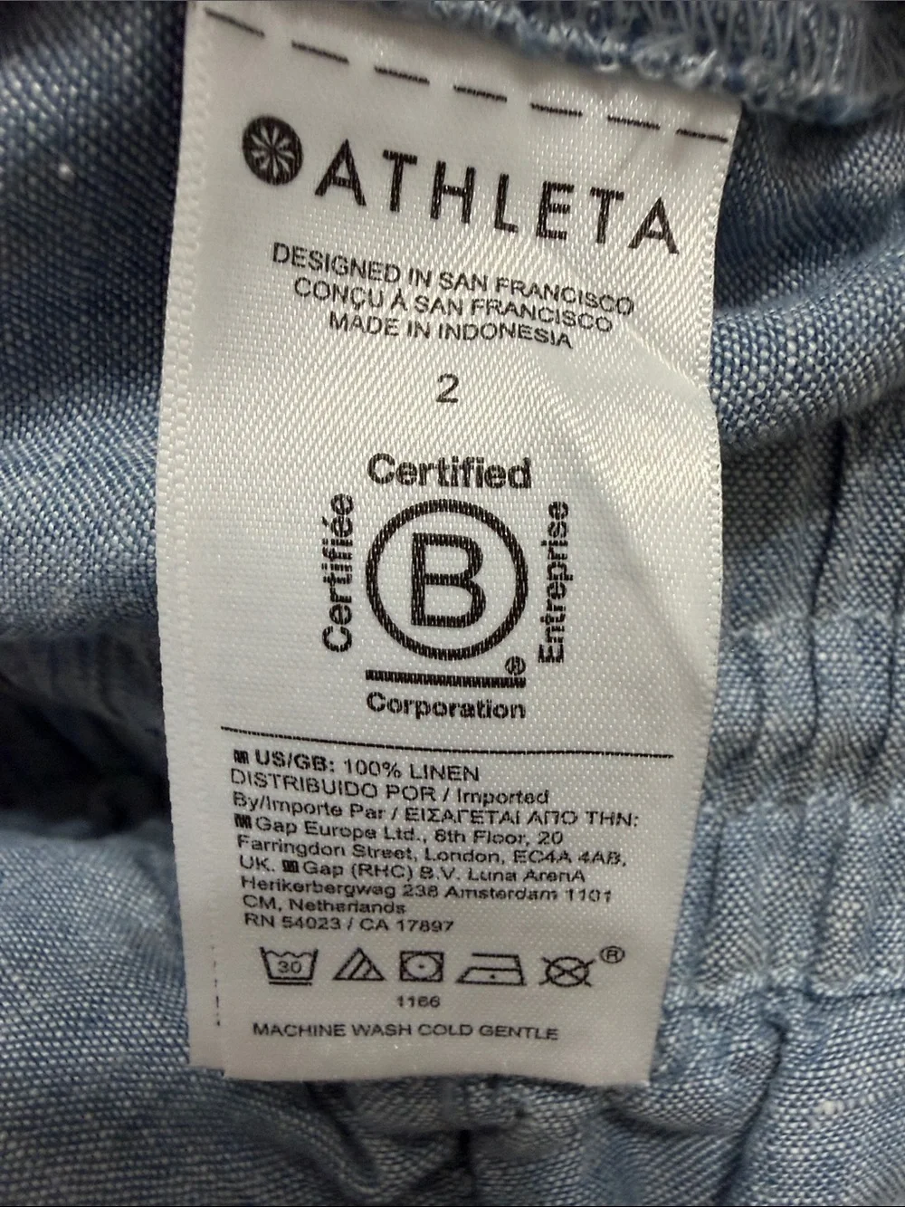 Athleta Women's Retreat Linen High Rise Wide Leg Pants